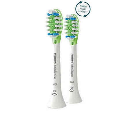 Philips Sonicare W3 Premium White Standardní velikost kartáčku 2 ks HX9062/17