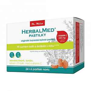 HerbalMed Dr.Weiss pasilky Isl.lišejník+tymián 24+6 ks