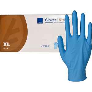ABENA Rukavice vyšetřovací Nitril Classic XL nepudrované modré 30ks