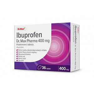 Dr. Max Ibuprofen 400 mg 36 potahovaných tablet