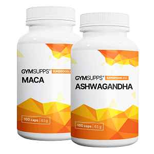 Gymsupps Ashwagandha 100cps + Maca 100cps