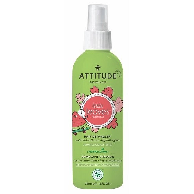 ATTITUDE Little leaves Sprej na rozčesávání vlásků s vůní melounu a kokosu 240ml