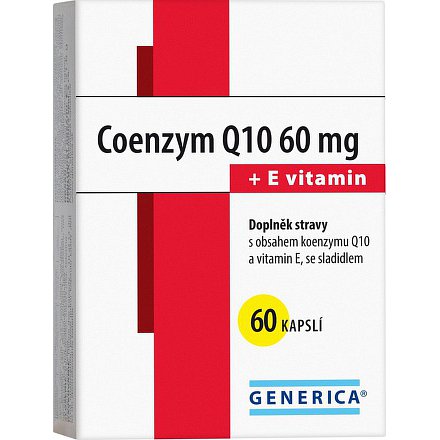 Coenzym Q 10  60 mg + E vitamin Generica orální tobolky 60
