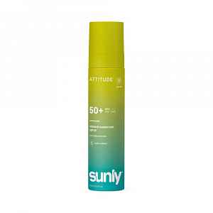 ATTITUDE Sunly Minerální opalovací krém ve spreji SPF 50+ bez vůně 75 ml