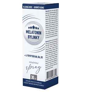 CLINICAL Melatonin bylinky + L-Tryptofan + B6 + B1 mátový spray 30 ml