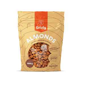 Grizly Mandle Natural neloupané 1000 g