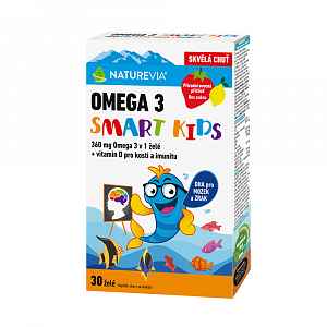 NatureVia Omega 3 Smart Kids 30 želatinových tobolek