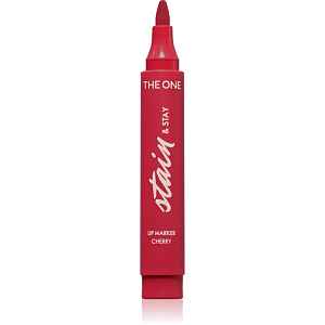 Oriflame The One Stain & Stay dlouhotrvající rtěnka ve fixu odstín Cherry 2.5 g