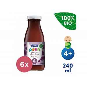 6x SALVEST Põnn BIO Šťáva švestková s dužinou 240 ml