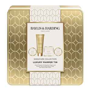 Baylis & Harding Luxury Pamper Tin Gift Set dárková sada produktů péče o tělo v plechové dóze  4 ks
