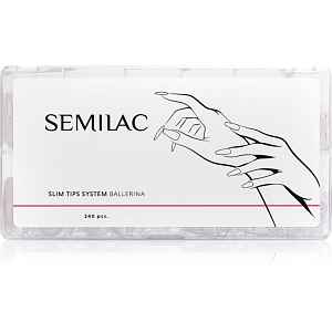 Semilac Slim Tips System umělé nehty typ Ballerina 240 ks