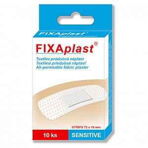 Náplast Fixaplast Sensitive Strip 72x19mm 10ks