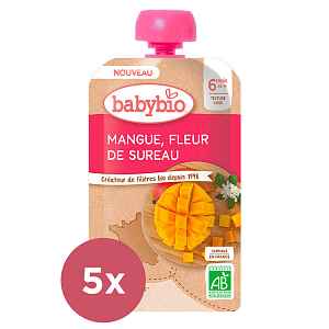 5x BABYBIO Mango bezový květ 120 g