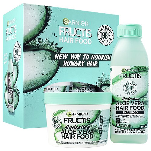 Garnier Fructis Hair Food Aloe Vera šampon a maska dárková sada 2ks