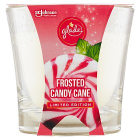 Glade Limited Edition Candle Frosted Candy Cane parfémovaná svíčka 129 g