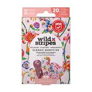 Wild Stripes Hypoalergenní náplasti Classic Sensitive Vintage Flowers 20 ks