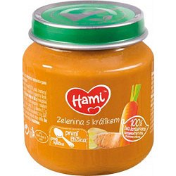 HAMI Příkrm zelenina s králíkem 125g 4M