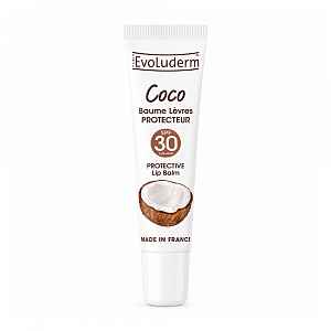 Evoluderm Balzám na rty s kokosovým olejem SPF30 15 ml