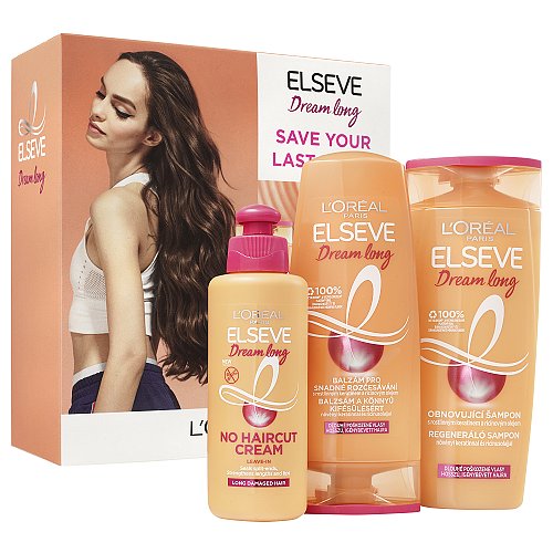 Loréal Paris Elseve Dream Long dárková sada pro poškozené vlasy 3ks