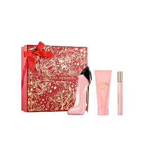 Carolina Herrera Good Girl Blush  dárková sada (parfémová voda 80 ml + tělové mléko 100 ml + cestovní balení vůně) dámská