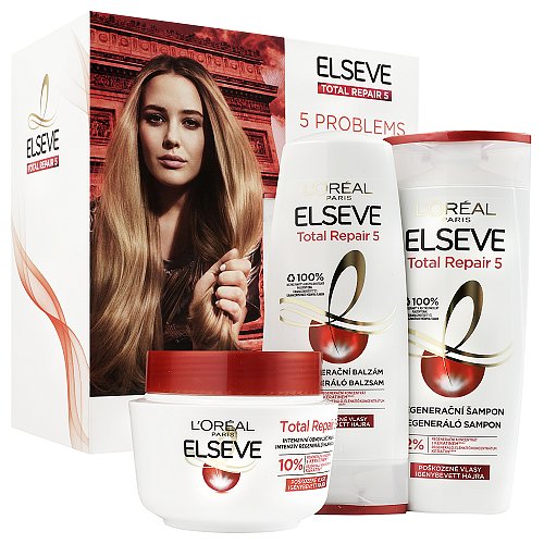 Loréal Paris Elseve Total Repair 5 dárková sada pro poškozené vlasy 3ks