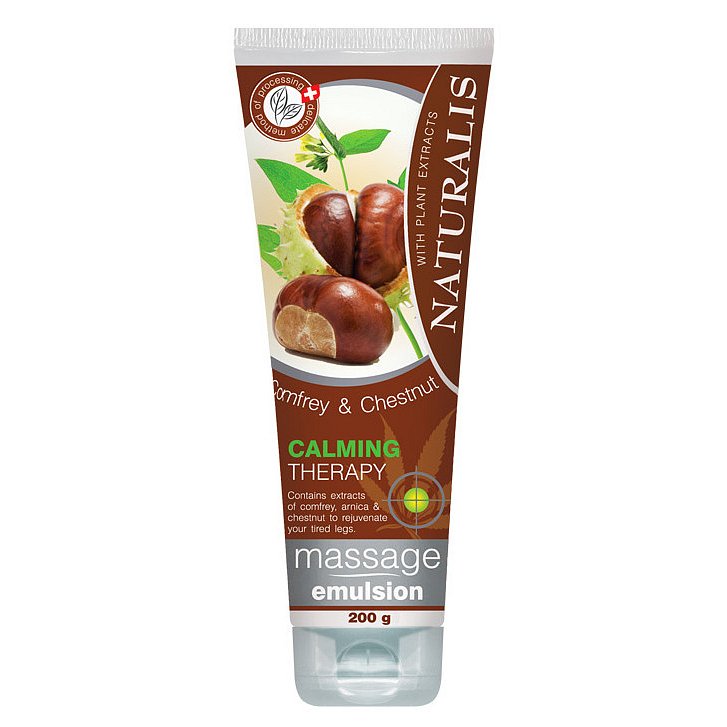 Naturalis masážní emulze Kaštan a Kostival 200ml