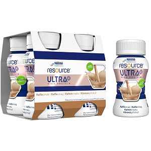 RESOURCE ULTRA + HIGH PROTEIN KÁVOVÁ PŘÍCHUŤ POR SOL 4X125ML