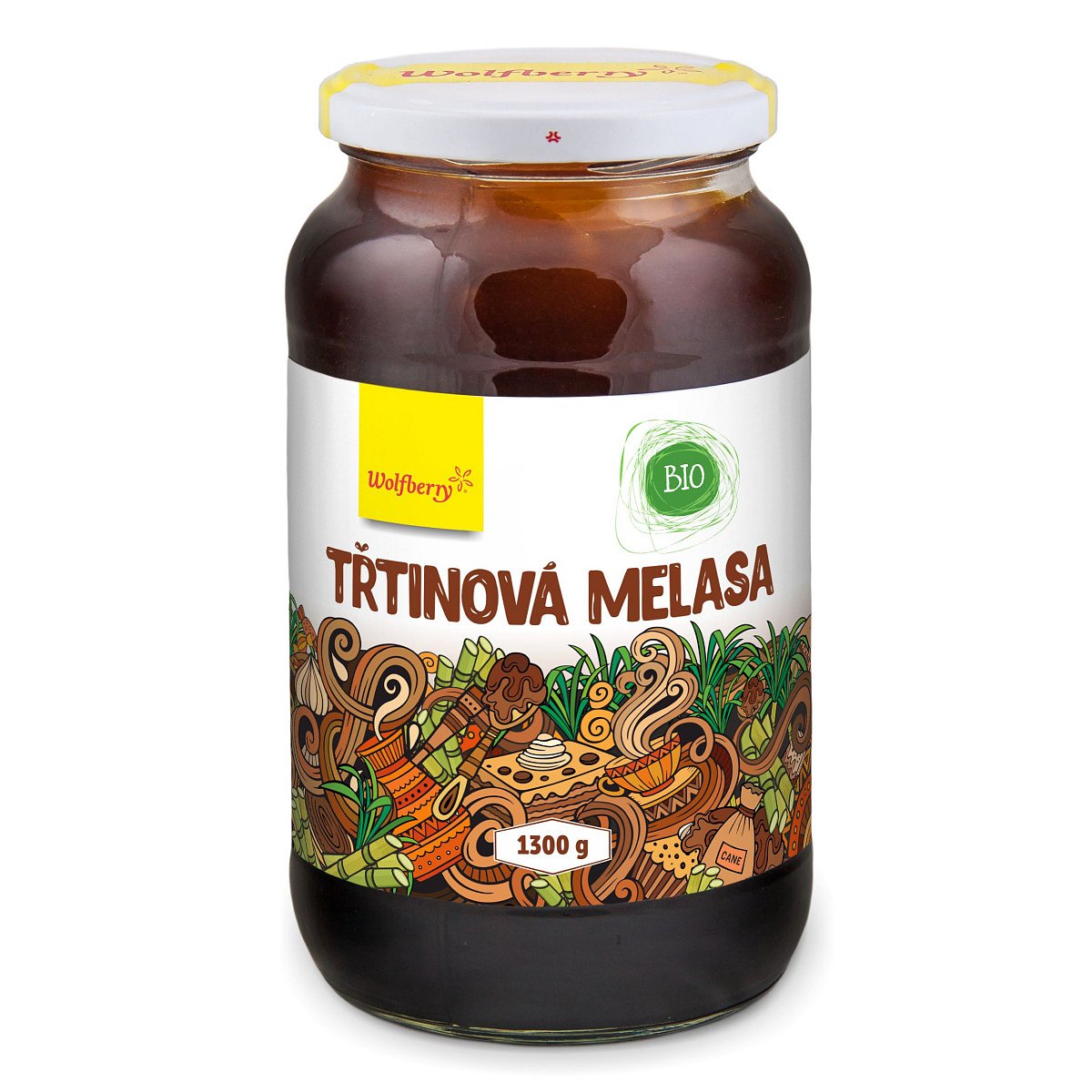 Wolfberry BIO Třtinová melasa 1300 g