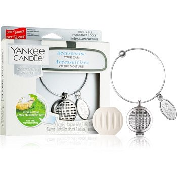Yankee Candle Clean Cotton vůně do auta přívěsek + náhradní náplň (Linear)