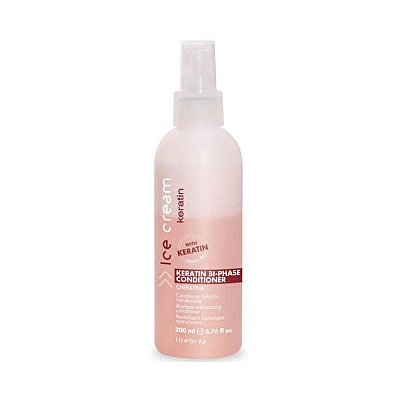 Inebrya dvoufázový bezoplachový kondicionér Ice Cream Keratin  200 ml