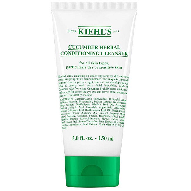 Kiehl´s Jemně pěnivá čisticí pleťová emulze Cucumber Herbal (Conditioning Cleanser)  150 ml