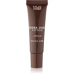 MUA Makeup Academy Hydra Juice Peptide Lip Balm hydratační balzám na rty pro lesk vůně Mocha Muse 10 ml