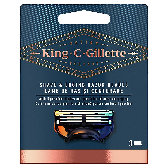 Náhradní hlavice King (Shave & Edging Razor Blades) 5 ks