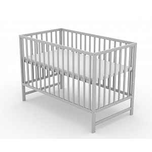 NELLYS Postýlka pro miminko Nature 120x60cm - šedá