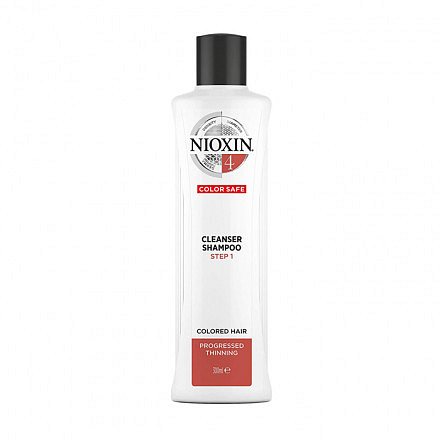 Nioxin Jemný šampon pro řídnoucí barvené a poškozené vlasy System 4  300 ml