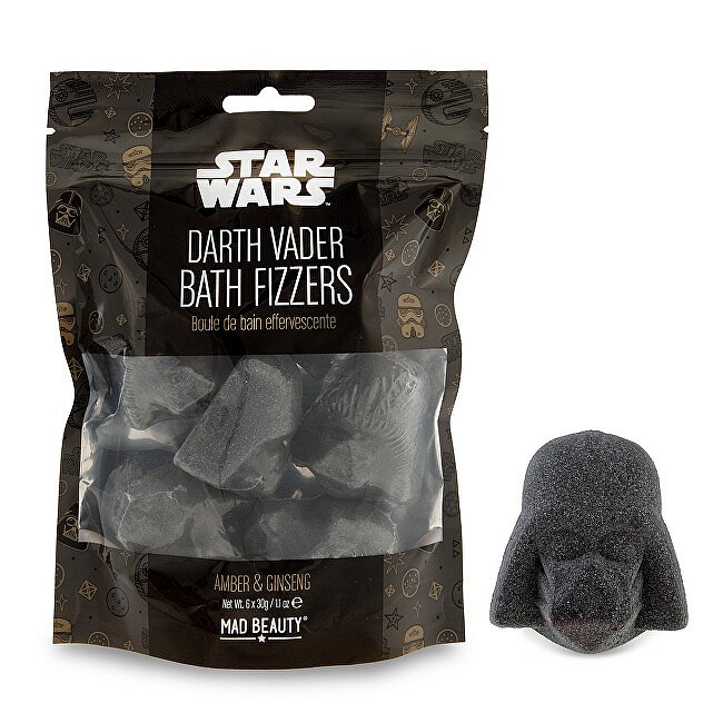 Šumivé bomby do koupele Star Wars Dart Vader (Bath Fizzers) 6 x 30 g