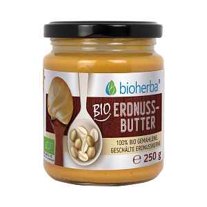 100% bio arašídové máslo – 250 g – Bioherba
