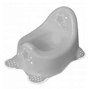 Baby Nellys Nočník s protiskluzem - Baby Star - šedý,