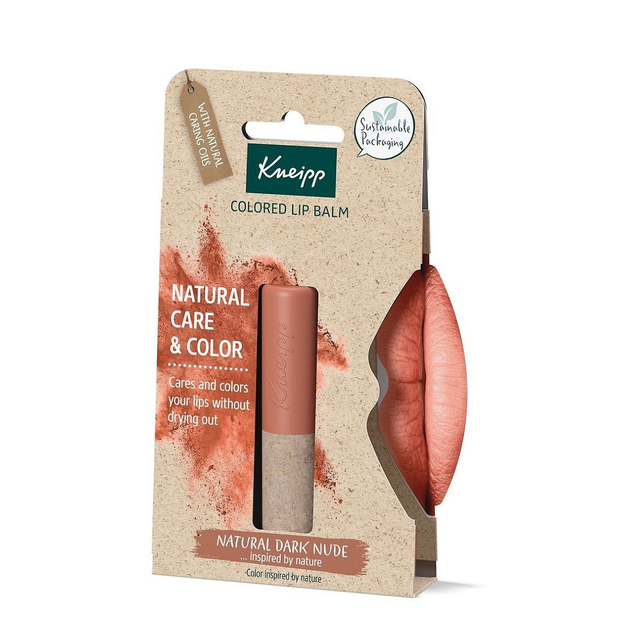 Kneipp Balzám na rty Natural Dark Nude 3,5 g