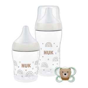 NUK Perfect Match Dárkový set 0–3m+ 3 ks rainbow