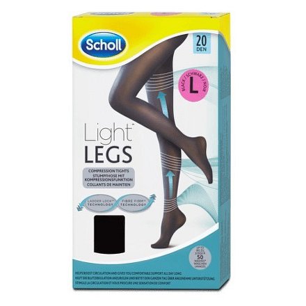 SCHOLL Light LEGS Kompres.punč.kalh.L 20DEN černé