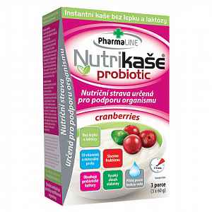 Nutrikaše probiotic - cranberries 180g (3x60g)