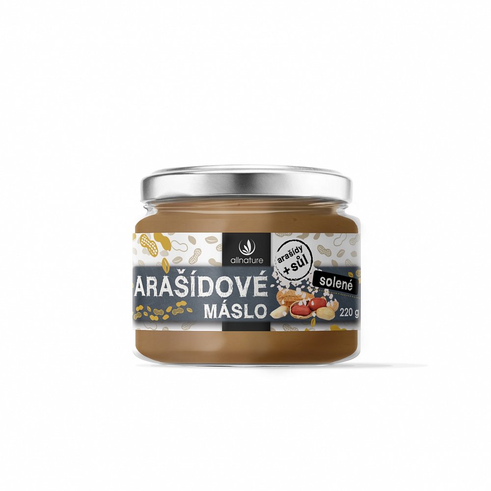 Allnature arašídové máslo solené 220 g