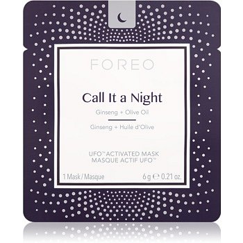 FOREO UFO™ Call It a Night noční revitalizační maska pro obnovu pleti s vyživujícím účinkem  7 x 6 g
