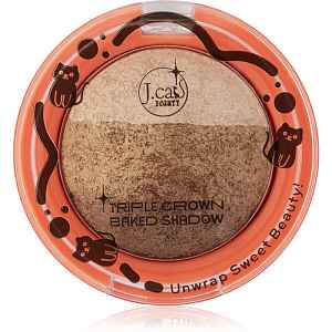 J.Cat Beauty Triple Crown dlouhotrvající oční stíny odstín 108 Baked Alaska 2.5 g
