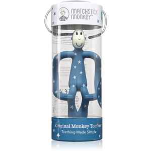 Matchstick Monkey Teething Toy and Gel Applicator kousátko s kartáčkem 2 v 1 Stars Blue 1 ks