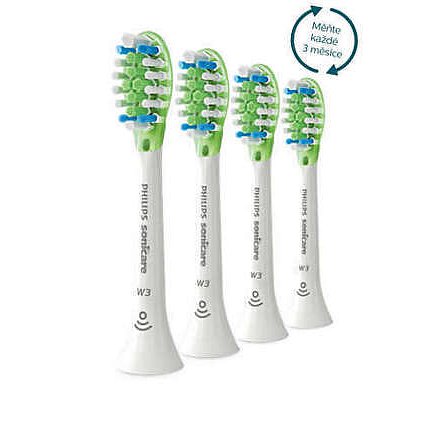 Philips Sonicare W3 Premium White Standardní velikost kartáčku 4 ks HX9064/17