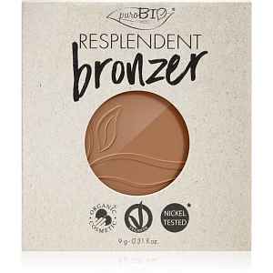 puroBIO Cosmetics Resplendent bronzer – náhradní náplň odstín 01 Pale Brown 9 g