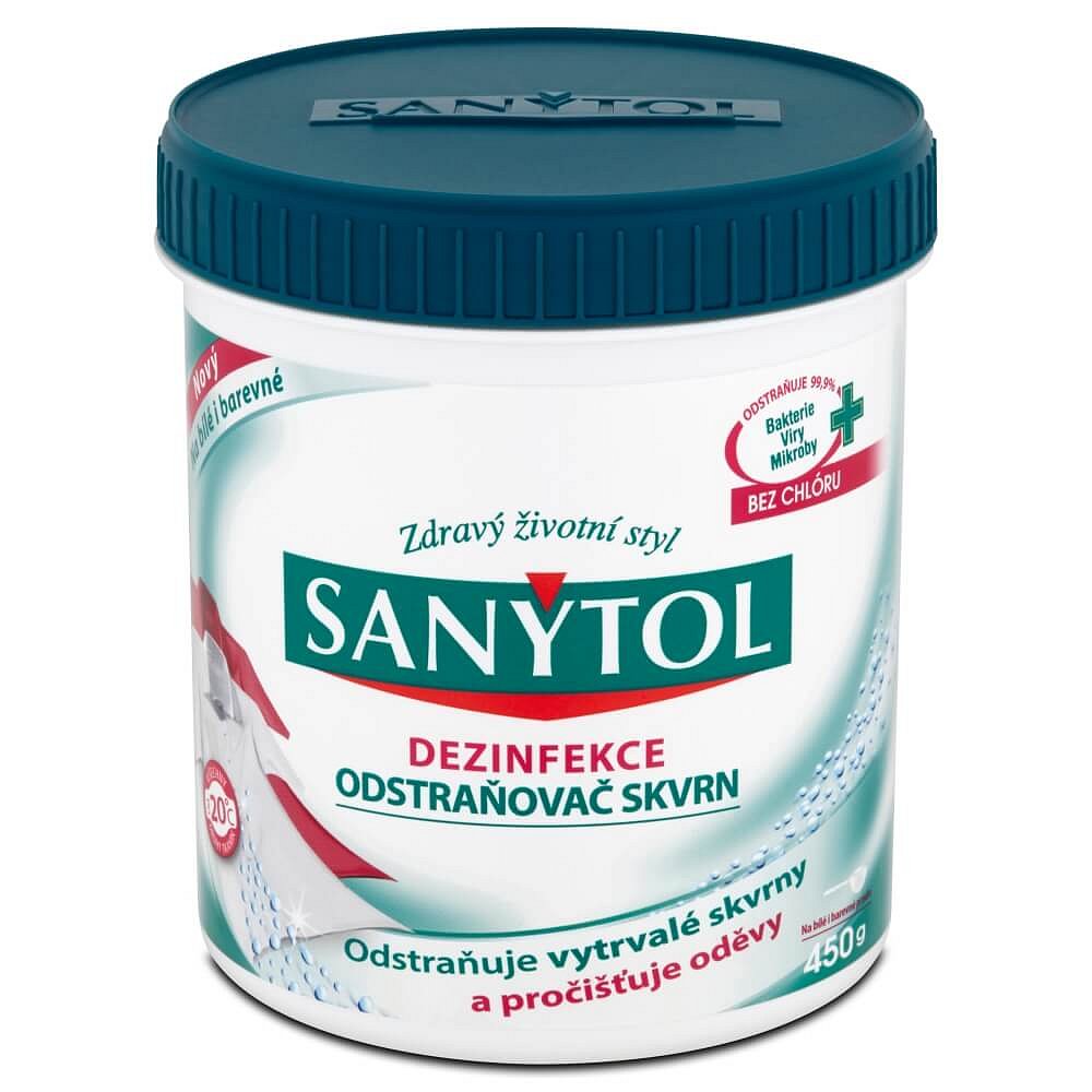 SANYTOL Dezinfekce odstraňovač skvrn 450g