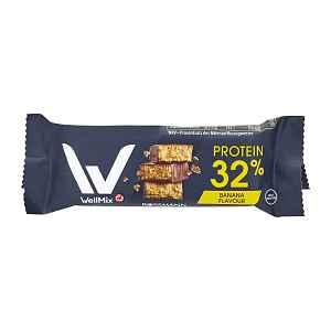 WellMix Proteinová tyčinka v čokoládě s příchutí banánu 35 g